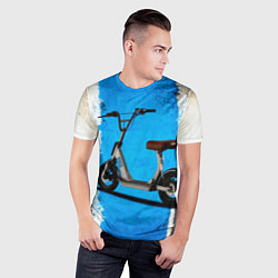 Футболка спортивная мужская Самокат с сиденьем, цвет: 3D-принт — фото 2