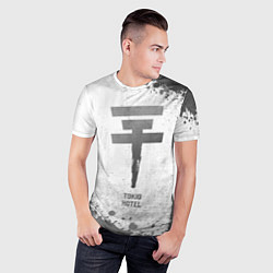 Футболка спортивная мужская Tokio Hotel - white gradient, цвет: 3D-принт — фото 2