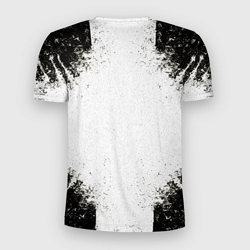 Мужская спорт-футболка Теннисная ракетка в черно-белом / 3D-принт – фото 2