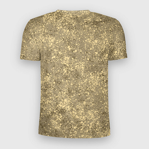 Мужская спорт-футболка Песочный жёлтый текстура напыление / 3D-принт – фото 2
