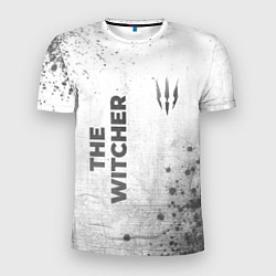Футболка спортивная мужская The Witcher - white gradient вертикально, цвет: 3D-принт