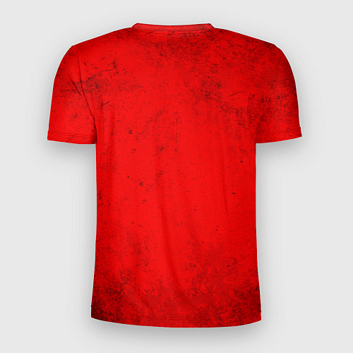 Мужская спорт-футболка Теннисная ракетка на красном / 3D-принт – фото 2