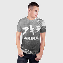 Футболка спортивная мужская Akira - grey gradient, цвет: 3D-принт — фото 2