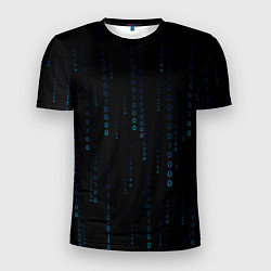 Мужская спорт-футболка Color black blue