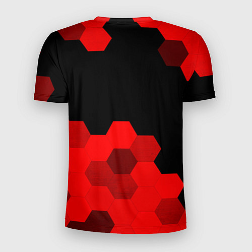 Мужская спорт-футболка FNAF - red gradient посередине / 3D-принт – фото 2