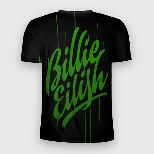 Мужская спорт-футболка Billie Eilish with cross / 3D-принт – фото 2
