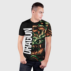 Футболка спортивная мужская Татуировка дракона ирезуми, цвет: 3D-принт — фото 2