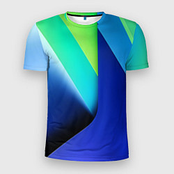 Мужская спорт-футболка Color blue green