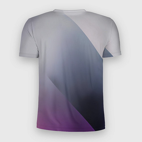 Мужская спорт-футболка Color grey with stripes / 3D-принт – фото 2