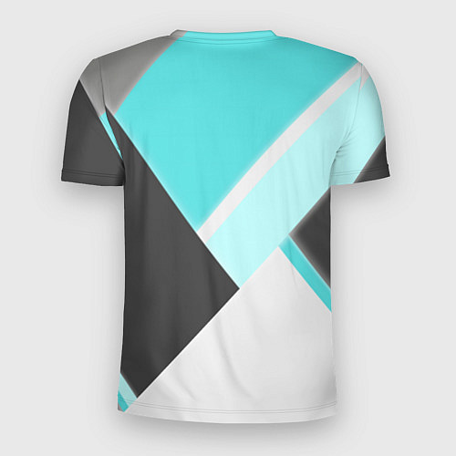 Мужская спорт-футболка Color black blue / 3D-принт – фото 2