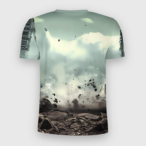 Мужская спорт-футболка Русский медведь бежит вперед / 3D-принт – фото 2