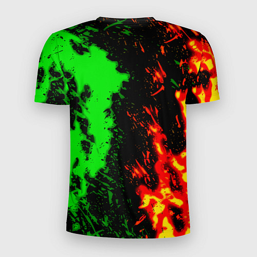 Мужская спорт-футболка Dota 2 кислотные краски / 3D-принт – фото 2