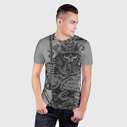 Футболка спортивная мужская Мертвый самурай призрак, цвет: 3D-принт — фото 2