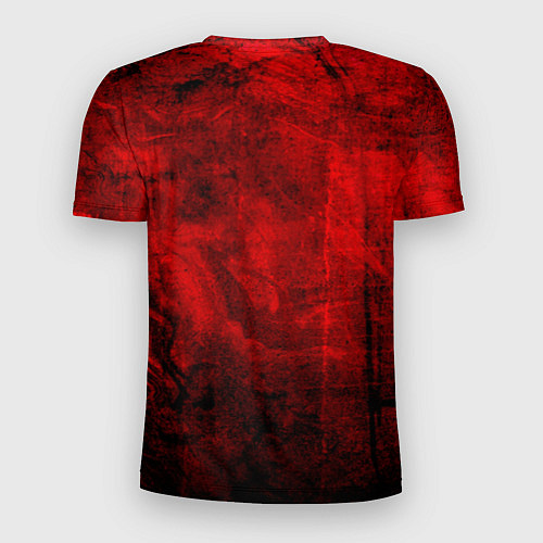 Мужская спорт-футболка Абстракция - red trash darkness / 3D-принт – фото 2
