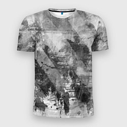 Футболка спортивная мужская Абстракция - atomic gray, цвет: 3D-принт