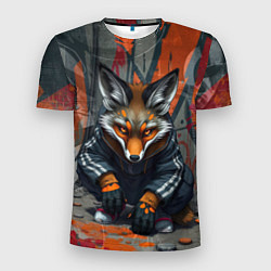 Футболка спортивная мужская Лис из подворотни, цвет: 3D-принт