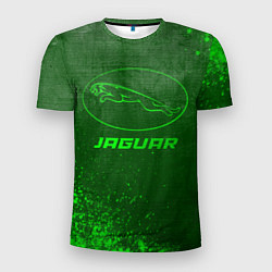 Футболка спортивная мужская Jaguar - green gradient, цвет: 3D-принт