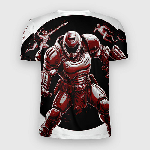 Мужская спорт-футболка Doom red guardian / 3D-принт – фото 2