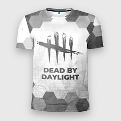 Мужская спорт-футболка Dead by Daylight - white gradient