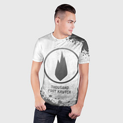 Футболка спортивная мужская Thousand Foot Krutch - white gradient, цвет: 3D-принт — фото 2