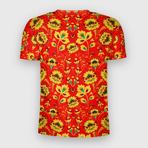 Мужская спорт-футболка Традиционный русский узор / 3D-принт – фото 2