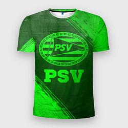 Мужская спорт-футболка PSV - green gradient