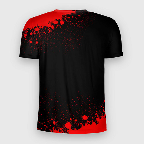 Мужская спорт-футболка Rolling Stones - red gradient / 3D-принт – фото 2