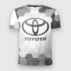 Футболка спортивная мужская Toyota - white gradient, цвет: 3D-принт