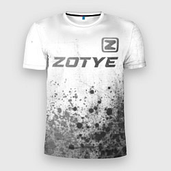 Футболка спортивная мужская Zotye - white gradient посередине, цвет: 3D-принт