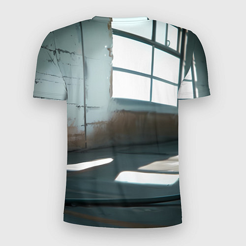 Мужская спорт-футболка Блондинка лежит у окна / 3D-принт – фото 2