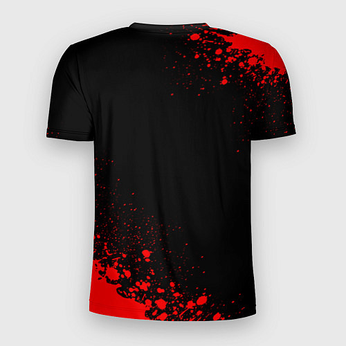 Мужская спорт-футболка Great Wall - red gradient вертикально / 3D-принт – фото 2