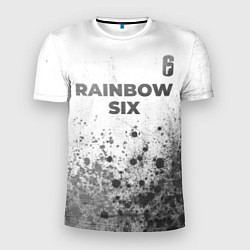 Футболка спортивная мужская Rainbow Six - white gradient посередине, цвет: 3D-принт