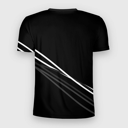 Мужская спорт-футболка Haval чёрный с полосами / 3D-принт – фото 2