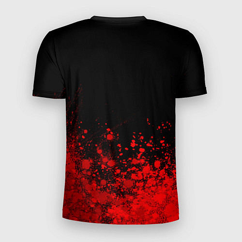 Мужская спорт-футболка Behemoth - red gradient посередине / 3D-принт – фото 2