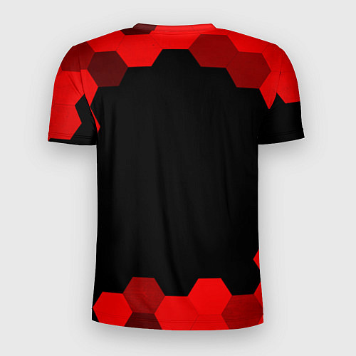 Мужская спорт-футболка Infiniti - red gradient / 3D-принт – фото 2