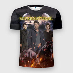 Мужская спорт-футболка Supernatural - true hunters