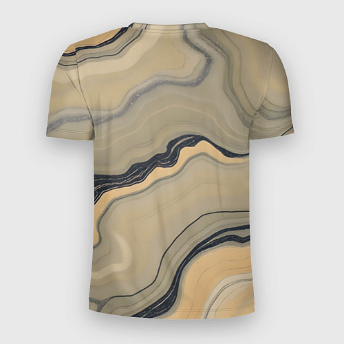 Мужская спорт-футболка Песочный мрамор / 3D-принт – фото 2