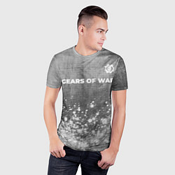 Футболка спортивная мужская Gears of War - grey gradient посередине, цвет: 3D-принт — фото 2