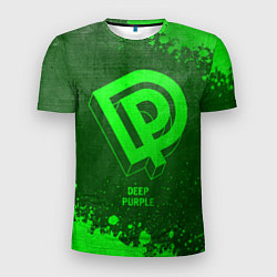 Футболка спортивная мужская Deep Purple - green gradient, цвет: 3D-принт