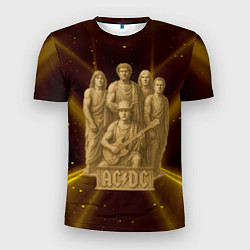 Футболка спортивная мужская ACDC стиль памятника, цвет: 3D-принт
