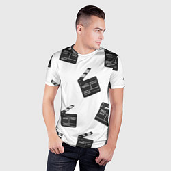 Футболка спортивная мужская Съёмочная хлопушка, цвет: 3D-принт — фото 2