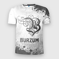 Мужская спорт-футболка Burzum - white gradient
