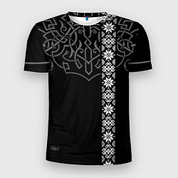 Футболка спортивная мужская Славянские символы традиции народа, цвет: 3D-принт