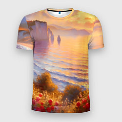 Мужская спорт-футболка Рассветный залив
