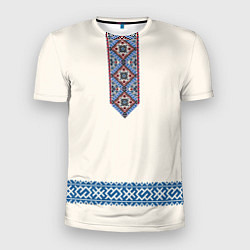 Футболка спортивная мужская Обережник - вышиванка, цвет: 3D-принт