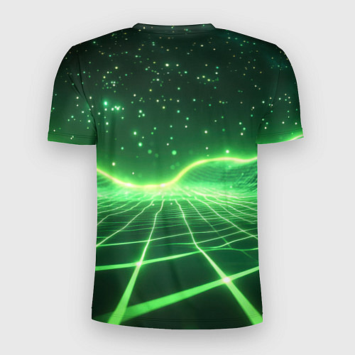 Мужская спорт-футболка Билли Айлиш нарисована с зелеными волосами / 3D-принт – фото 2