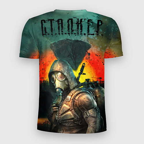 Мужская спорт-футболка Сталкер - Меченый / 3D-принт – фото 2
