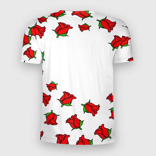 Мужская спорт-футболка Monster energy steel rose / 3D-принт – фото 2