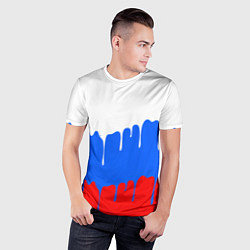 Футболка спортивная мужская Патриот - флаг, цвет: 3D-принт — фото 2