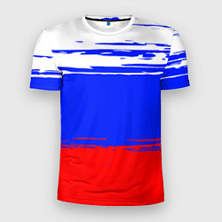 Футболка спортивная мужская Патриот - флаг, цвет: 3D-принт